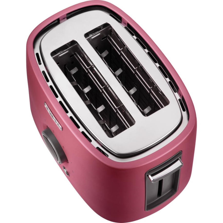 Sencor - Skrudintuvas su dviem angomis ir kepimo groteliu 1000W/230V rožinis