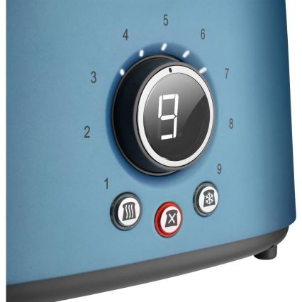 Sencor - Skrudintuvas su dviem angomis ir šildymo grotelėmis 1000W/230V mėlynas