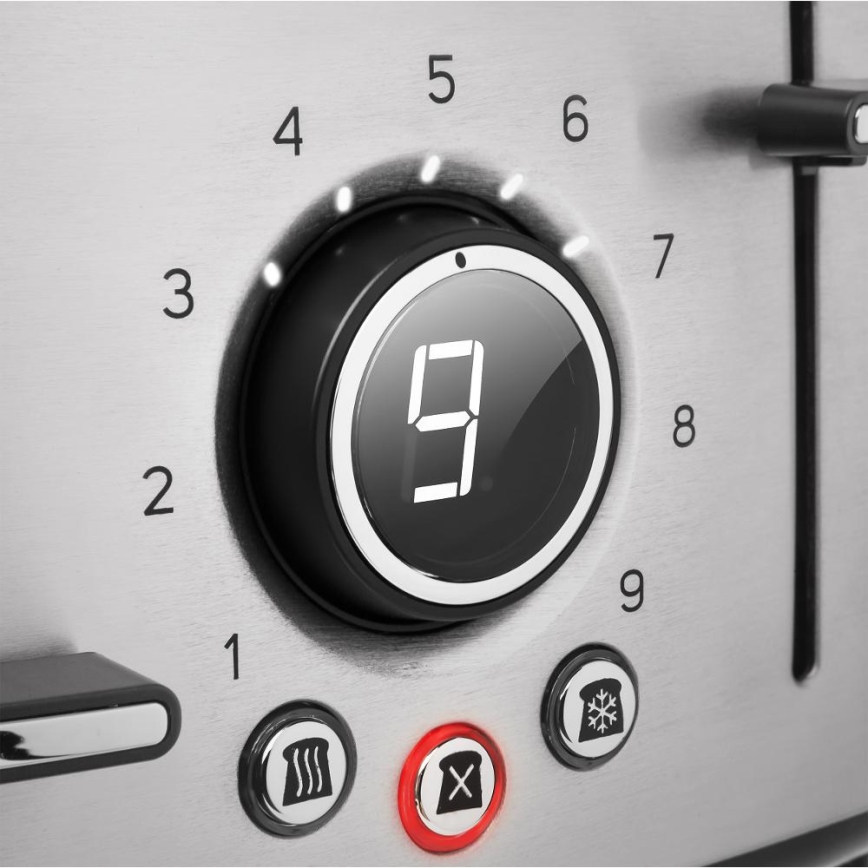 Sencor - Skrudintuvas su keturiomis angomis 1600W/230V matinis chromas