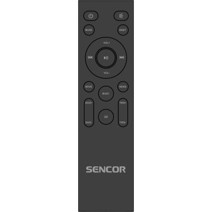 Sencor - Soundbar 200W/230V + nuotolinio valdymo pultas