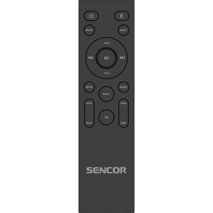 Sencor - Soundbar 200W/230V + nuotolinio valdymo pultas