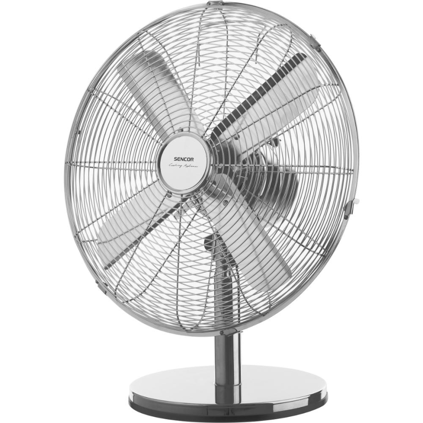 Sencor - Stalinis ventiliatorius 50W/230V, blizgus chromas