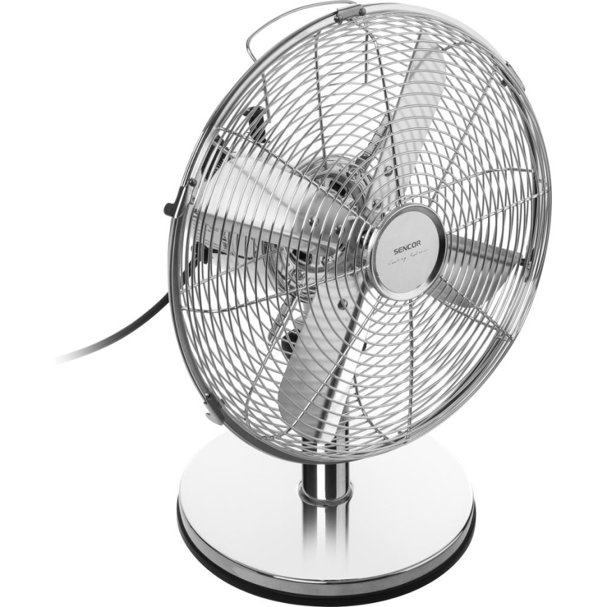 Sencor - stalo ventiliatorius 35W/230V blizgus chromas
