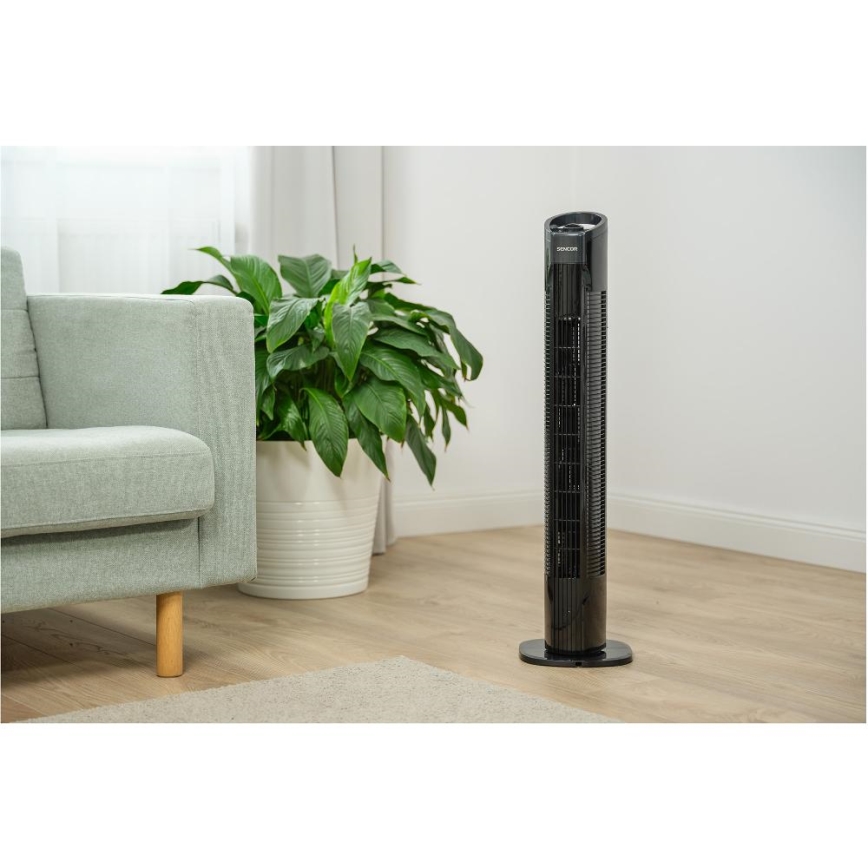 Sencor - Grindų ventiliatorius 50W/230V juoda