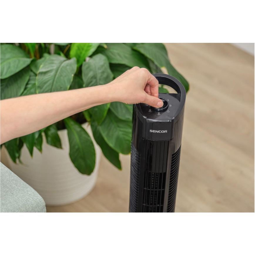 Sencor - Grindų ventiliatorius 50W/230V juoda
