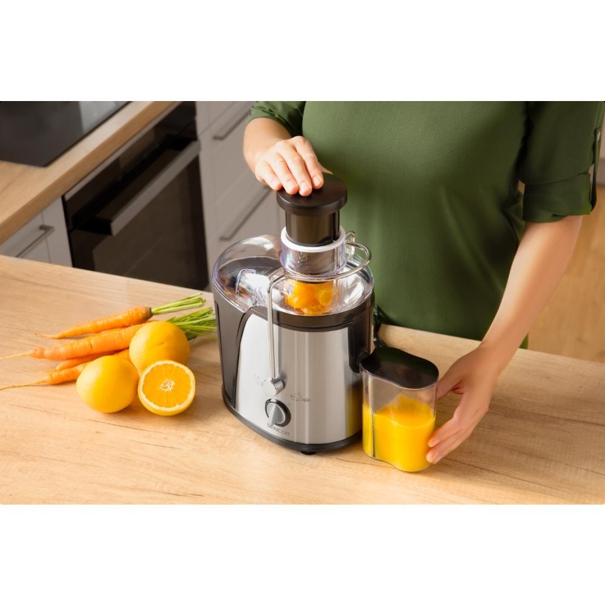 Sencor - Sulčiaspaudė 400W/230V matinio chromo/juoda