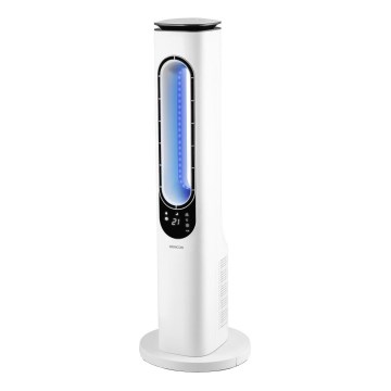 Sencor - Ventiliatorius be menčių 50W/230V balta + nuotolinio valdymo pultas