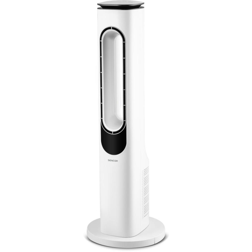 Sencor - Ventiliatorius be menčių 50W/230V balta + nuotolinio valdymo pultas