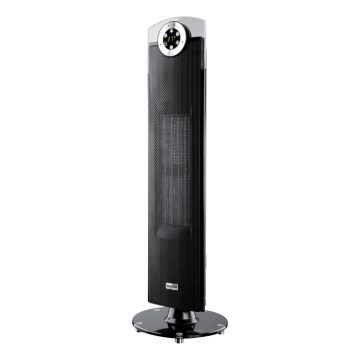 Sencor - Ventiliatorius su keraminiu šildymo elementu 1300/2500W/230V juodas + nuotolinio valdymo pultas