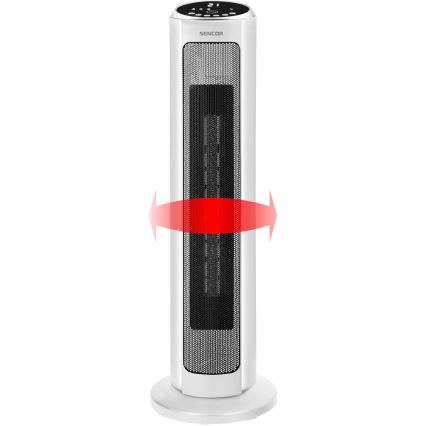 Sencor - ventiliatorius su keraminiu šildymo elementu 2200W/230V Wi-Fi balta + nuotolinis valdymas