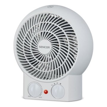 Sencor - Ventiliatorius su šildymo elementu 1200/2000W/230V baltas
