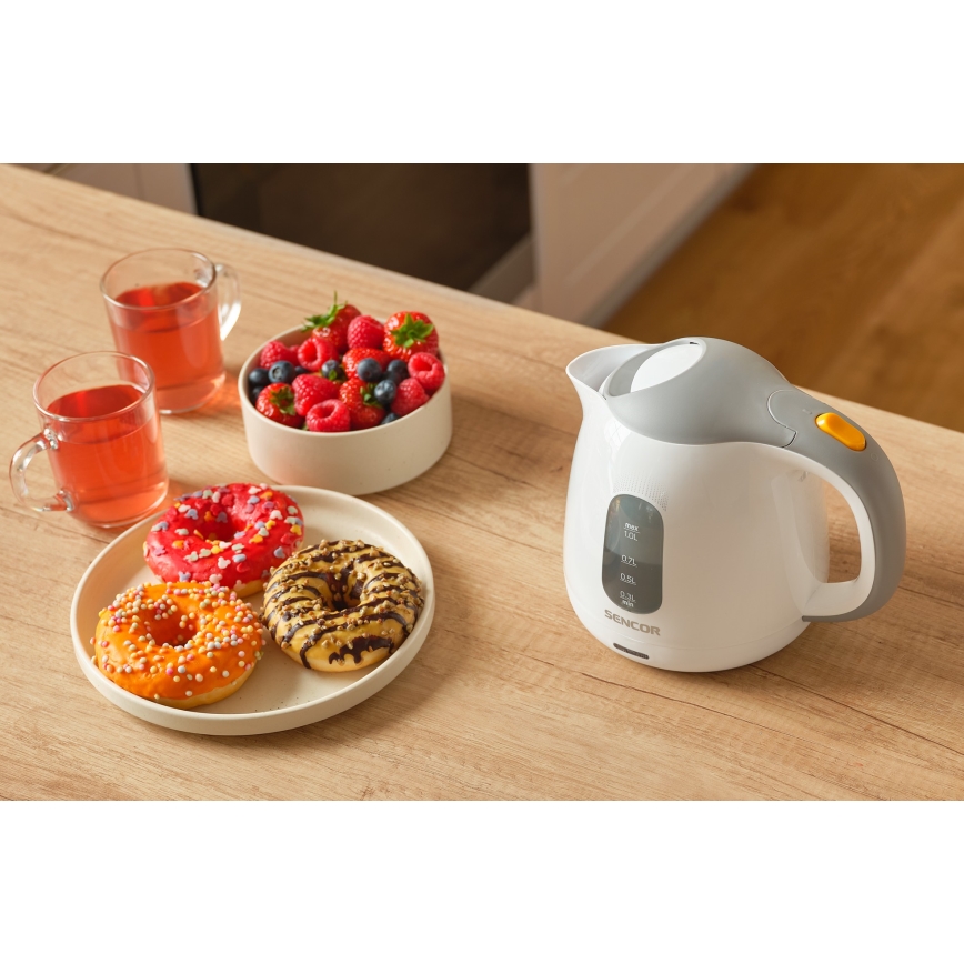 Sencor - Virdulys 1 l 1100W/230V balta/pilka