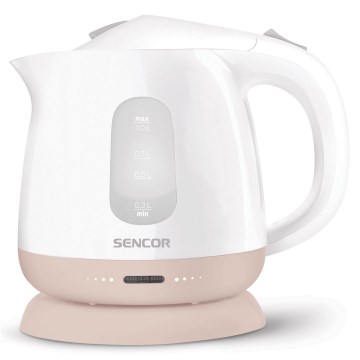 Sencor - Virdulys 1 l 1100W/230V balta/rausva