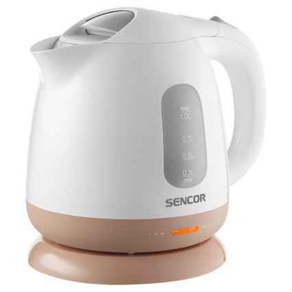 Sencor - Virdulys 1 l 1100W/230V balta/rausva