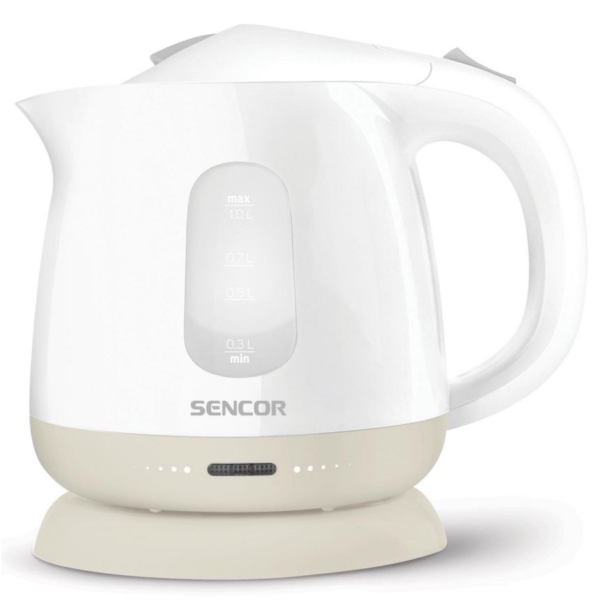 Sencor - Virdulys 1 l 1100W/230V balta/smėlio spalva