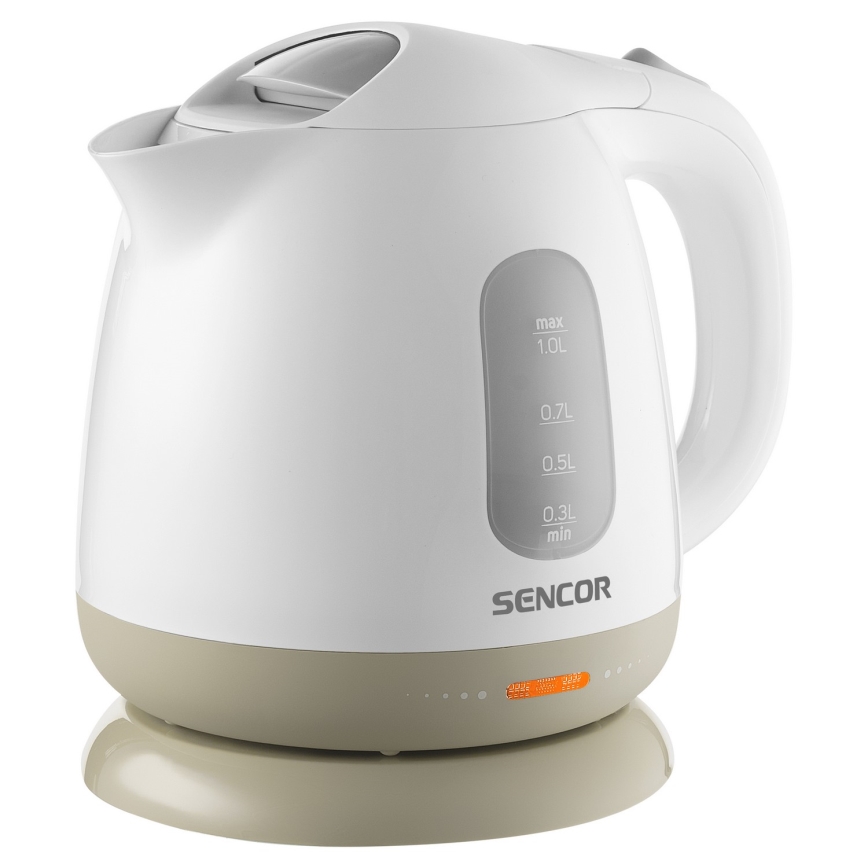Sencor - Virdulys 1 l 1100W/230V balta/smėlio spalva