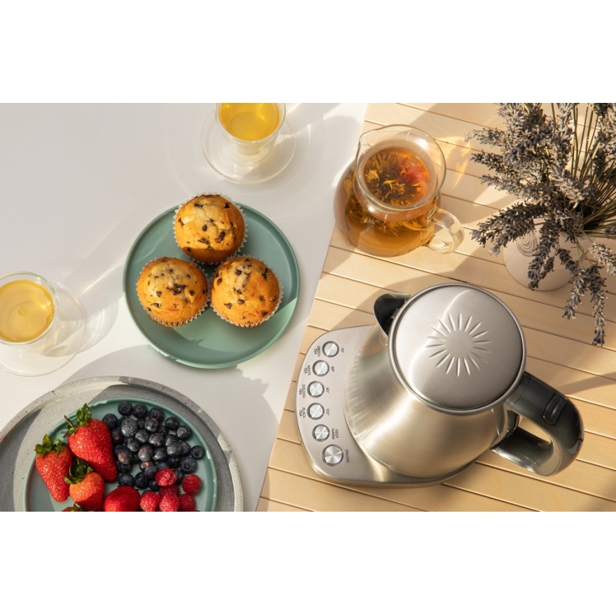 Sencor - Virdulys su termoreguliacija 1,7 l 2200W/230V nerūdijantis plienas