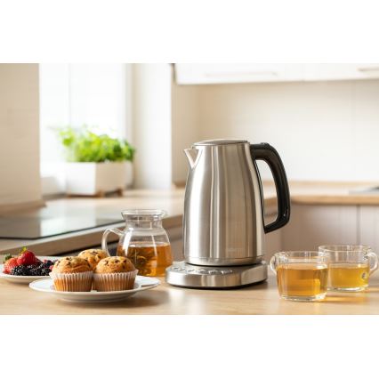 Sencor - Virdulys su termoreguliacija 1,7 l 2200W/230V nerūdijantis plienas