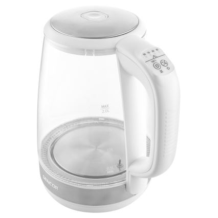 Sencor - Virdulys su termoreguliacija 2 l 2200W/230V baltas
