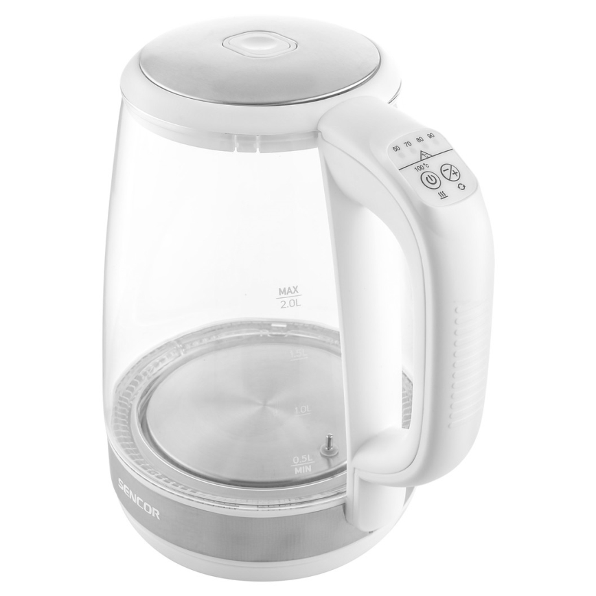 Sencor - Virdulys su termoreguliacija 2 l 2200W/230V baltas