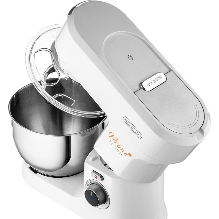 Sencor - Virtuvės robotas su nerūdijančio plieno dubeniu 1000W/230V balta