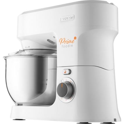 Sencor - Virtuvės robotas su nerūdijančio plieno dubeniu 1000W/230V balta