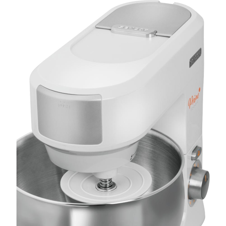 Sencor - Virtuvės robotas su nerūdijančio plieno dubeniu 1000W/230V balta