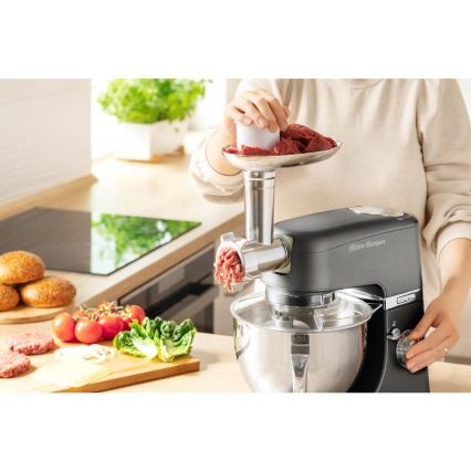 Sencor - Virtuvės robotas su nerūdijančio plieno dubeniu 1000W/230V pilka