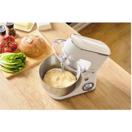 Sencor - Virtuvės robotas su nerūdijančio plieno dubeniu 1300W/230V balta