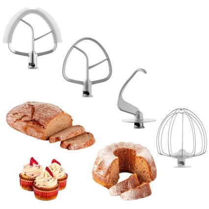 Sencor - Virtuvinis kombainas su nerūdijančio plieno dubeniu 1700W/230V matinio chromo spalvos
