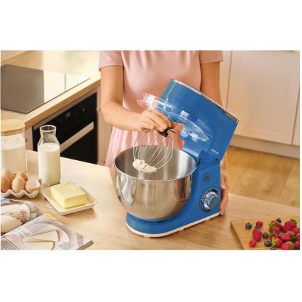 Sencor - virtuvinis kombainas su nerūdijančio plieno dubeniu, 1300 W/230 V, mėlynas