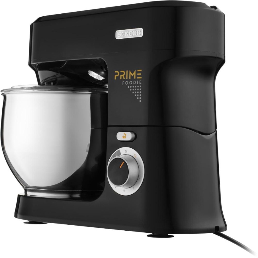 Sencor - Virtuvinis robotas su nerūdijančio plieno dubeniu 1000W/230V juodas