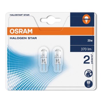 SET 2x halogeninės lemputės HALOSTAR G4 / 20W / 12V 2700K - Osram