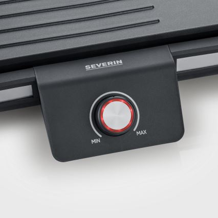 Severin PG 8564 - stalinis elektrinis grilis 2300W/230V 50x30 cm juodas