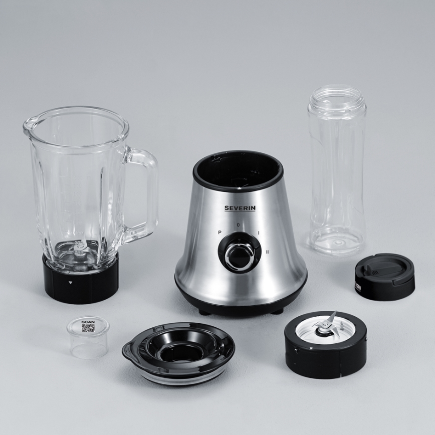 Severin SM 3737 - stalinis trintuvas 1 l 500W/230V nerūdijančio plieno/juoda