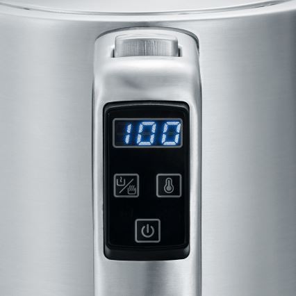 Severin WK 3418 - Elektrinis virdulys 1,7 l 3000W/230V nerūdijančio plieno/juodas