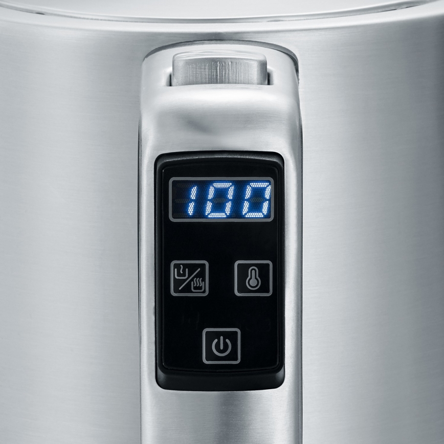 Severin WK 3418 - Elektrinis virdulys 1,7 l 3000W/230V nerūdijančio plieno/juodas