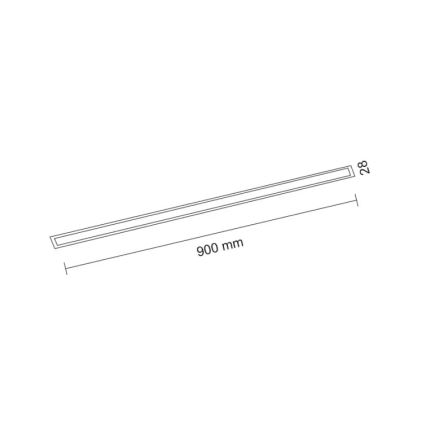 Shilo - įleidžiamas LED šviestuvas LED/9W/230V 3000K CRI 90 juodas