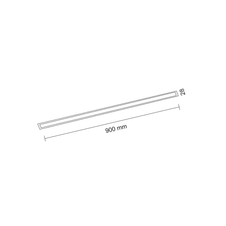 Shilo - įleidžiamas LED šviestuvas LED/9W/230V 3000K CRI 90 juodas