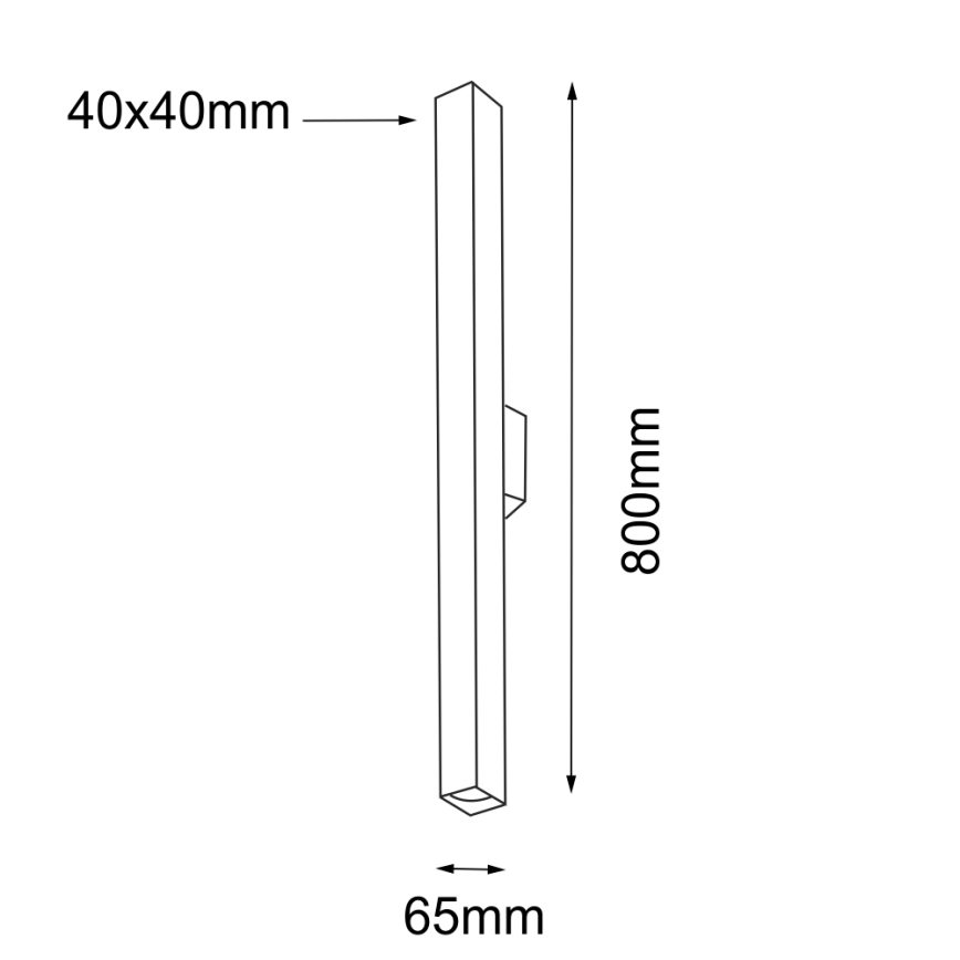 Shilo - Sieninis šviestuvas 2xGU10/15W/230V juodas
