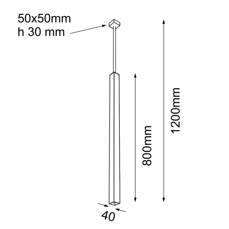Shilo - Pakabinamas sietynas 1xGU10/15W/230V juodas