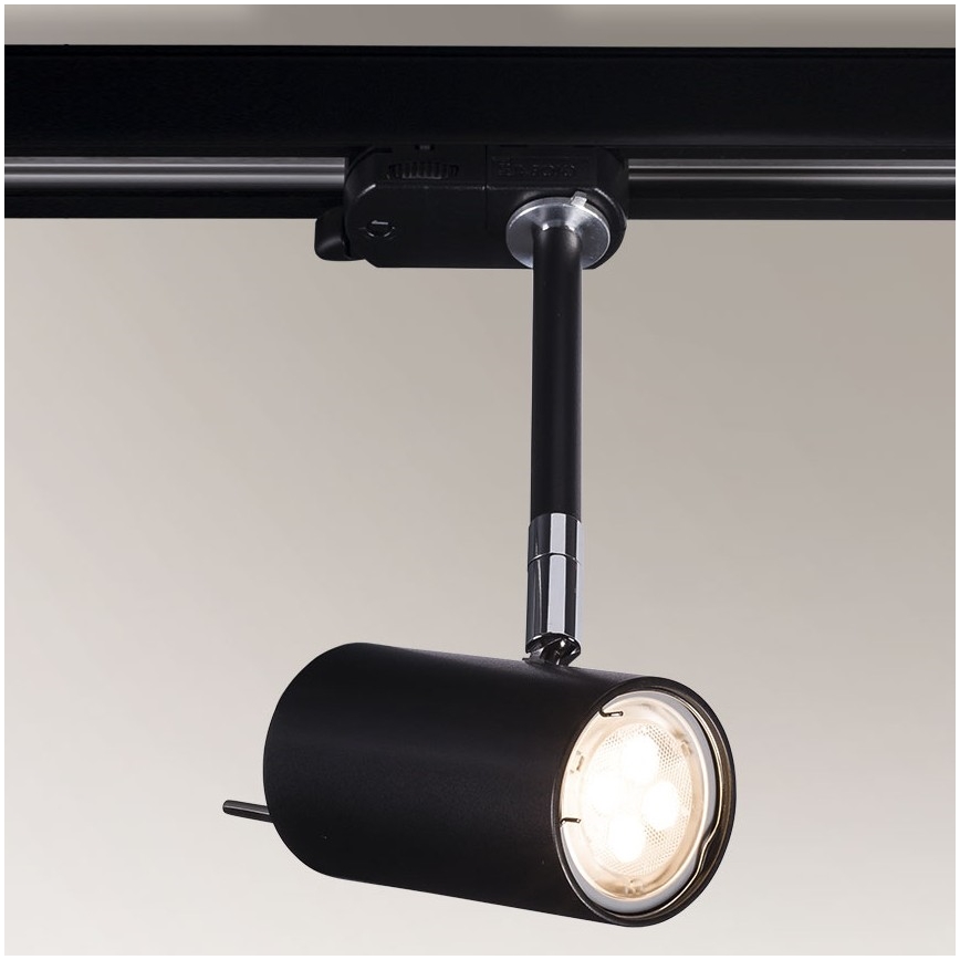 Shilo - Akcentinis šviestuvas bėgių sistemai 1xGU10/15W/230V juodas