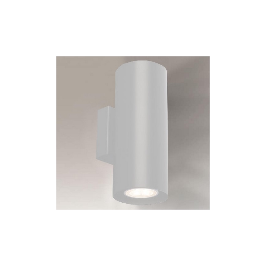 Shilo - Sieninis šviestuvas 2xGU10/15W/230V baltas