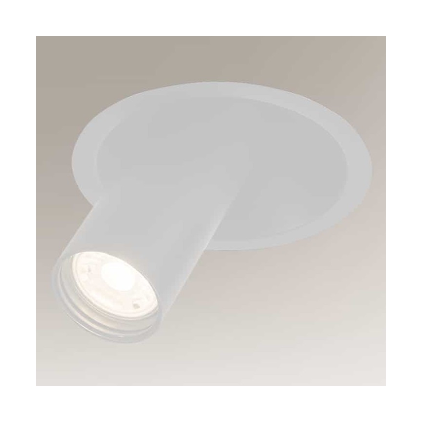 Shilo - Akcentinis įleidžiamas šviestuvas 1xGU10/MR11/15W/230V diametras 11 cm balta