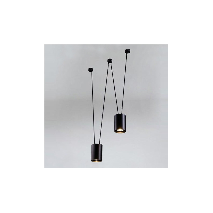 Shilo - Pakabinamas sietynas 2xGU10/15W/230V voras juoda