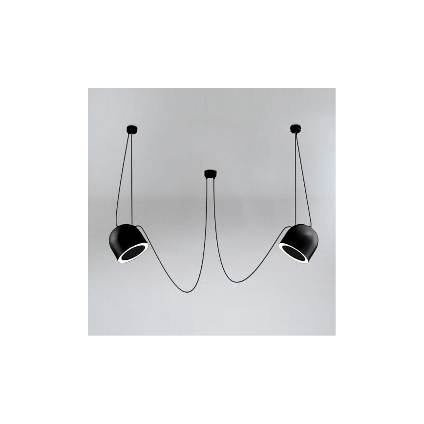 Shilo - Pakabinamas sietynas 2xE14/15W/230V voras juoda