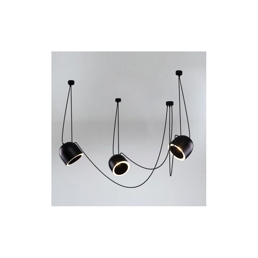 Shilo - Pakabinamas sietynas 3xE14/15W/230V voras juoda