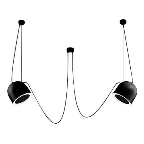 Shilo - Pakabinamas sietynas 2xE14/15W/230V voras juoda