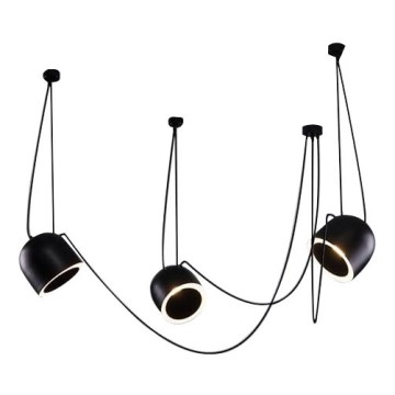 Shilo - Pakabinamas sietynas 3xE14/15W/230V voras juoda