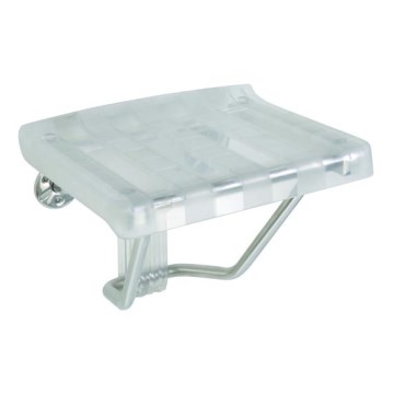 Sidabrinė dušo sėdynė 38x46 cm